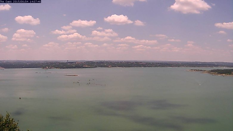 Lake Travis webcam, June 4, 2015 1:10 PM CT