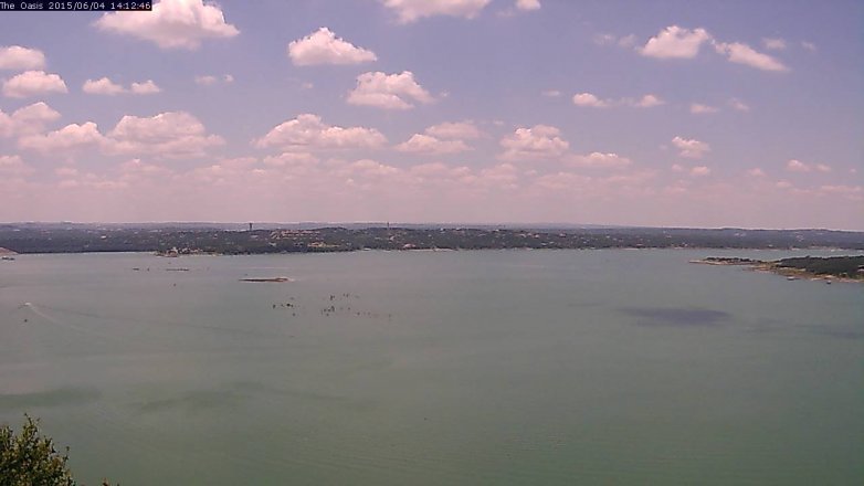 Lake Travis webcam, June 4, 2015 1:15 PM CT