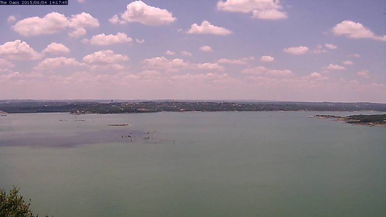 Lake Travis webcam, June 4, 2015 1:20 PM CT