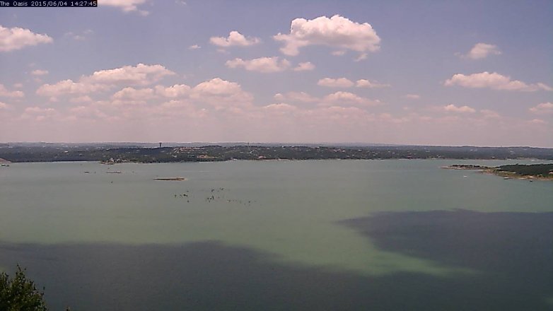 Lake Travis webcam, June 4, 2015 1:30 PM CT