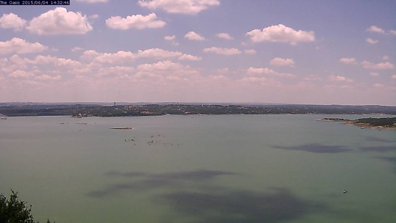 Lake Travis webcam, June 4, 2015 1:35 PM CT