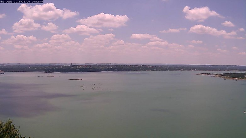 Lake Travis webcam, June 4, 2015 1:45 PM CT