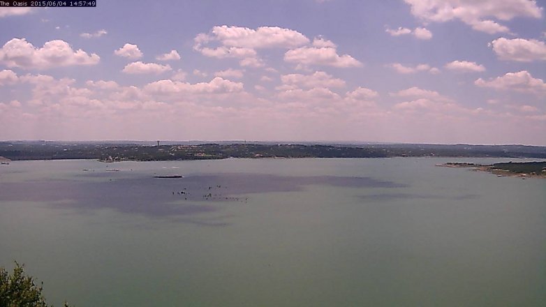 Lake Travis webcam, June 4, 2015 2:00 PM CT