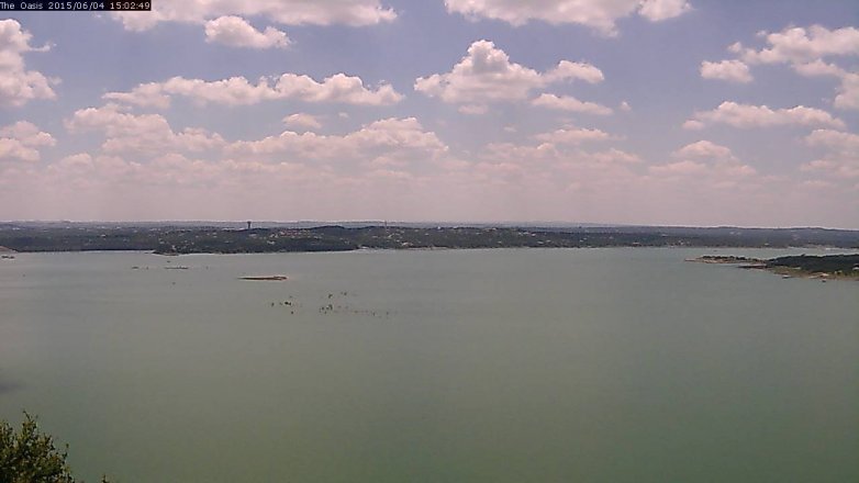 Lake Travis webcam, June 4, 2015 2:05 PM CT