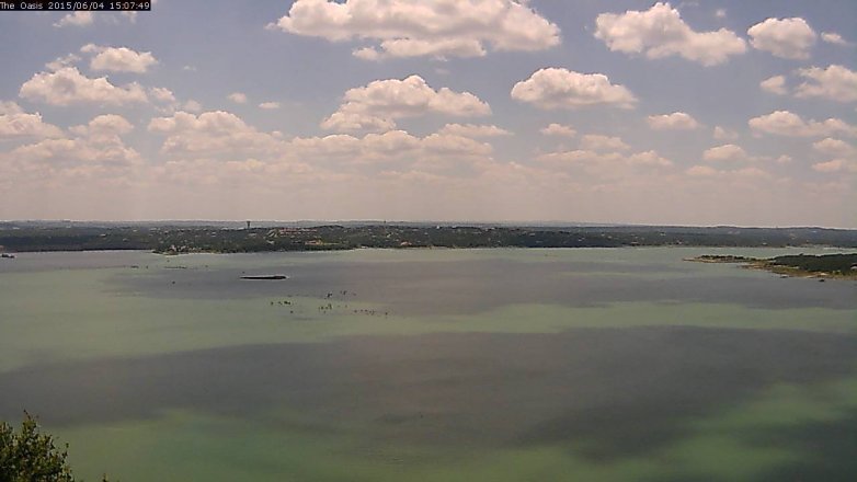 Lake Travis webcam, June 4, 2015 2:10 PM CT