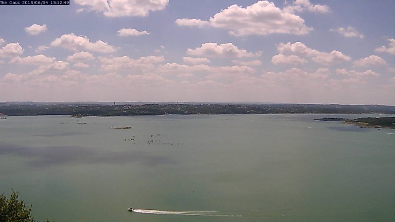 Lake Travis webcam, June 4, 2015 2:15 PM CT