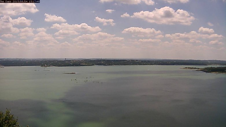 Lake Travis webcam, June 4, 2015 2:20 PM CT