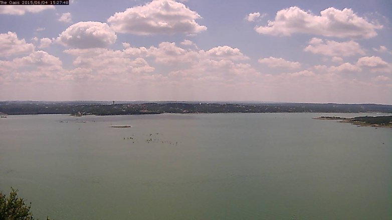 Lake Travis webcam, June 4, 2015 2:30 PM CT