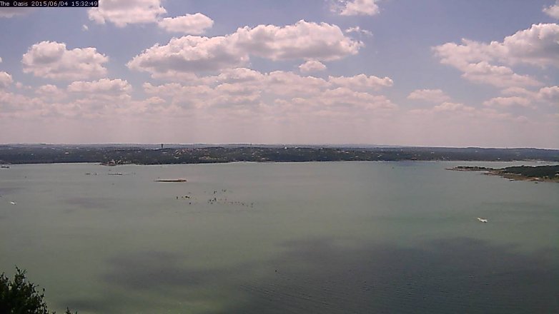 Lake Travis webcam, June 4, 2015 2:35 PM CT