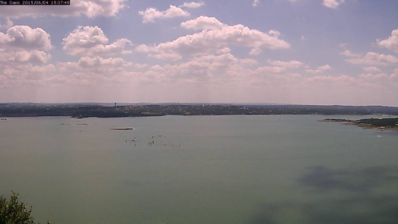 Lake Travis webcam, June 4, 2015 2:40 PM CT