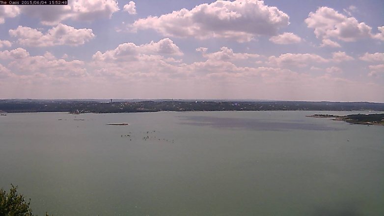 Lake Travis webcam, June 4, 2015 2:55 PM CT