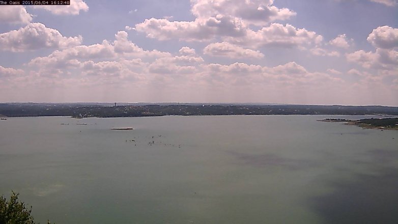 Lake Travis webcam, June 4, 2015 3:15 PM CT