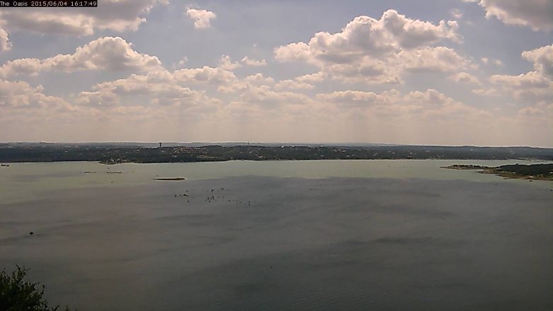 Lake Travis webcam, June 4, 2015 3:20 PM CT