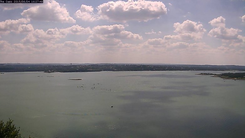 Lake Travis webcam, June 4, 2015 3:30 PM CT