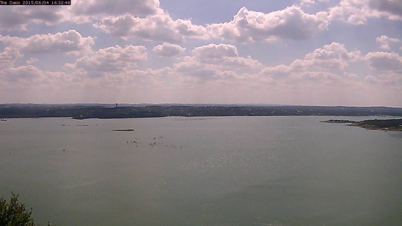 Lake Travis webcam, June 4, 2015 3:35 PM CT