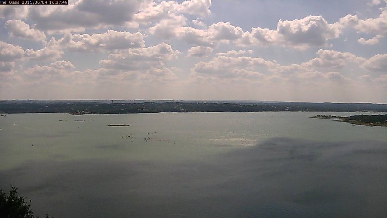 Lake Travis webcam, June 4, 2015 3:40 PM CT