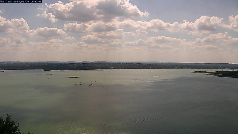 Lake Travis webcam, June 4, 2015 3:45 PM CT