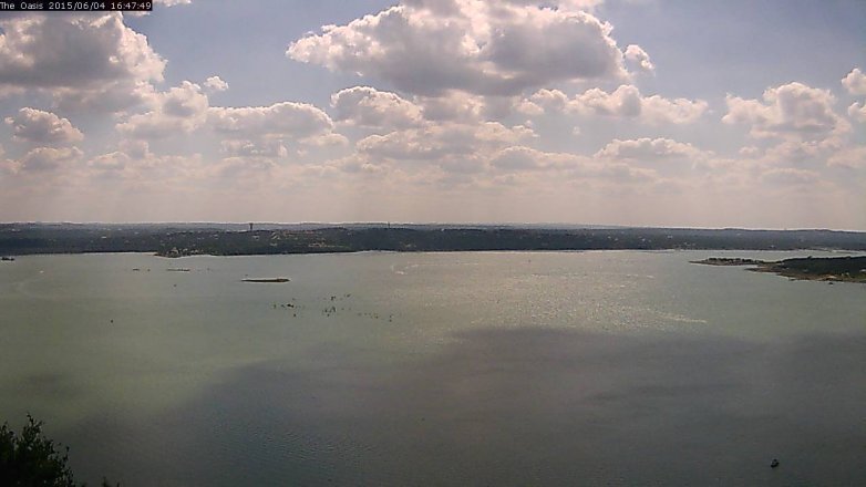 Lake Travis webcam, June 4, 2015 3:50 PM CT