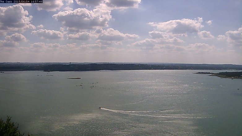 Lake Travis webcam, June 4, 2015 4:00 PM CT