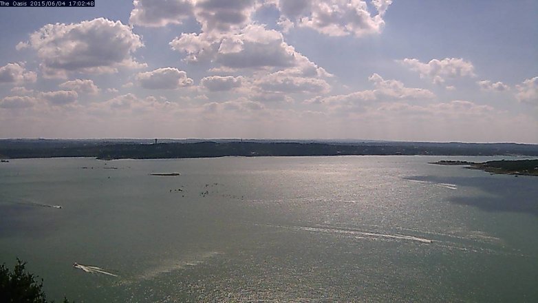 Lake Travis webcam, June 4, 2015 4:05 PM CT