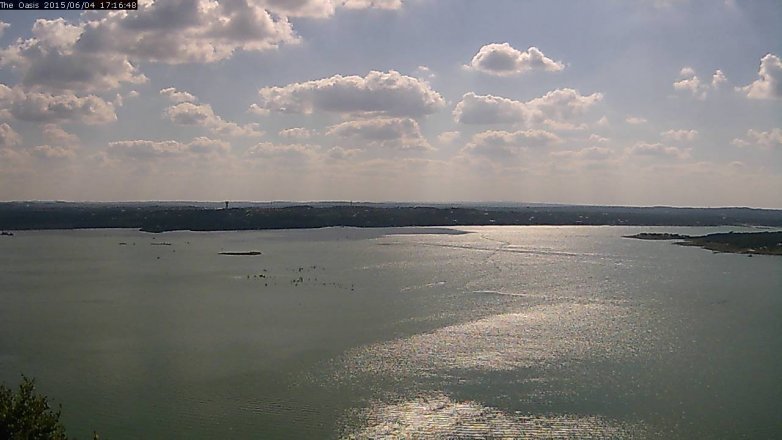 Lake Travis webcam, June 4, 2015 4:20 PM CT