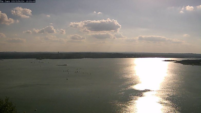 Lake Travis webcam, June 4, 2015 5:30 PM CT