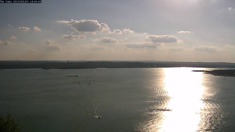 Lake Travis webcam, June 4, 2015 5:45 PM CT