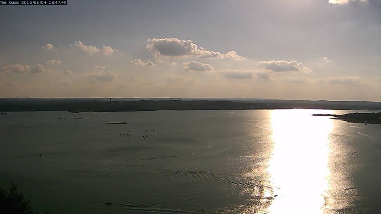 Lake Travis webcam, June 4, 2015 5:50 PM CT