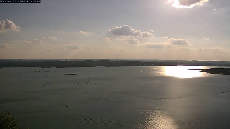 Lake Travis webcam, June 4, 2015 5:55 PM CT