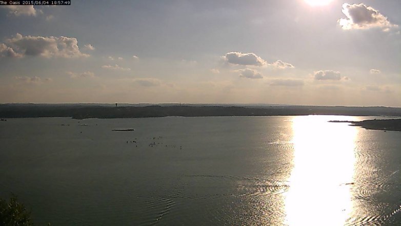 Lake Travis webcam, June 4, 2015 6:00 PM CT