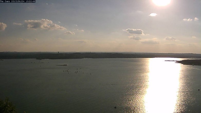 Lake Travis webcam, June 4, 2015 6:05 PM CT