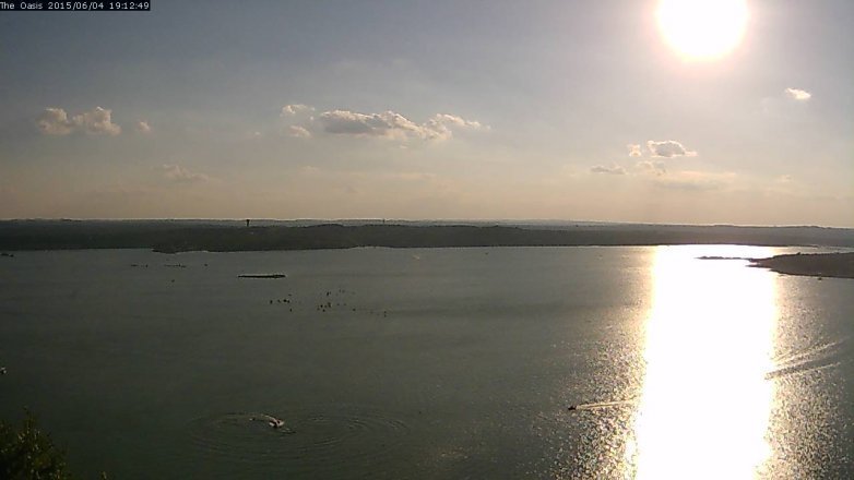 Lake Travis webcam, June 4, 2015 6:15 PM CT