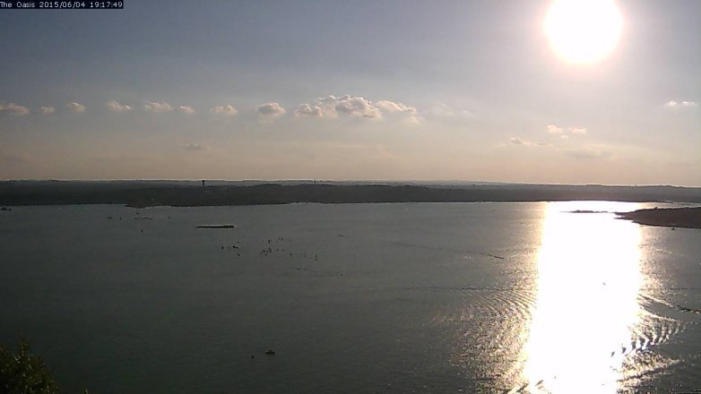 Lake Travis webcam, June 4, 2015 6:20 PM CT