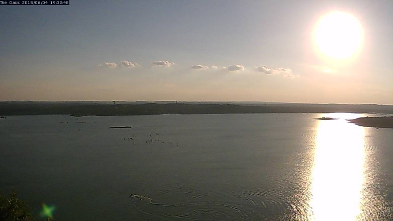 Lake Travis webcam, June 4, 2015 6:35 PM CT