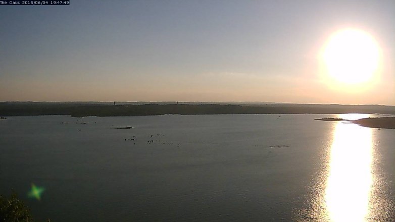 Lake Travis webcam, June 4, 2015 6:50 PM CT