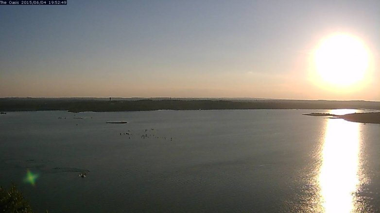 Lake Travis webcam, June 4, 2015 6:55 PM CT