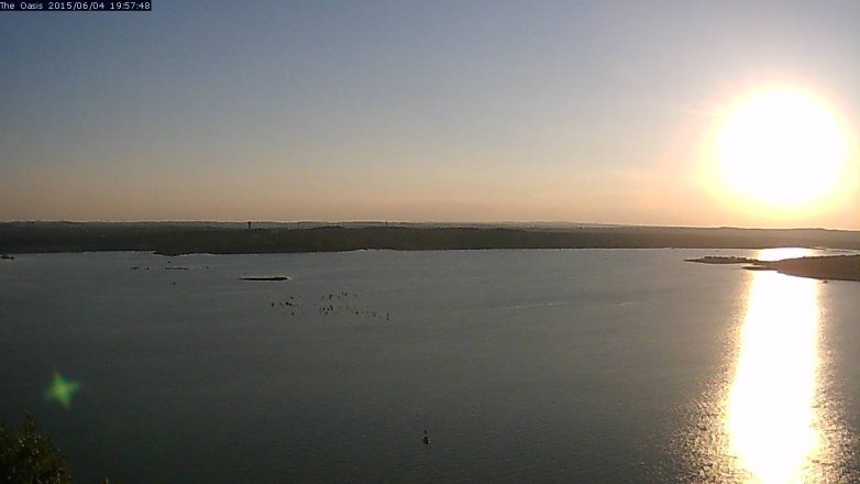 Lake Travis webcam, June 4, 2015 7:00 PM CT
