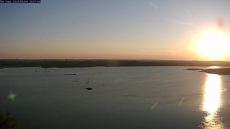 Lake Travis webcam, June 4, 2015 7:10 PM CT