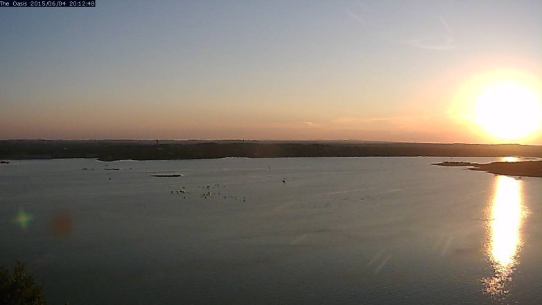 Lake Travis webcam, June 4, 2015 7:15 PM CT