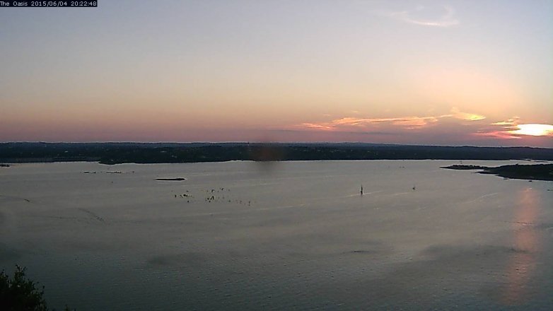 Lake Travis webcam, June 4, 2015 7:25 PM CT