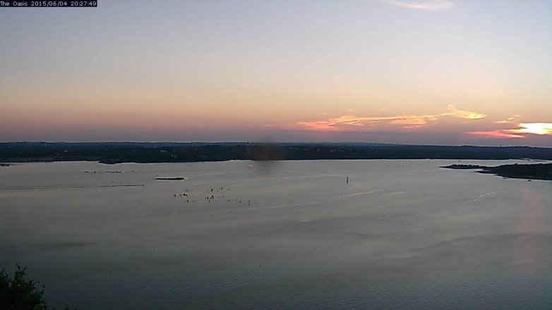 Lake Travis webcam, June 4, 2015 7:30 PM CT