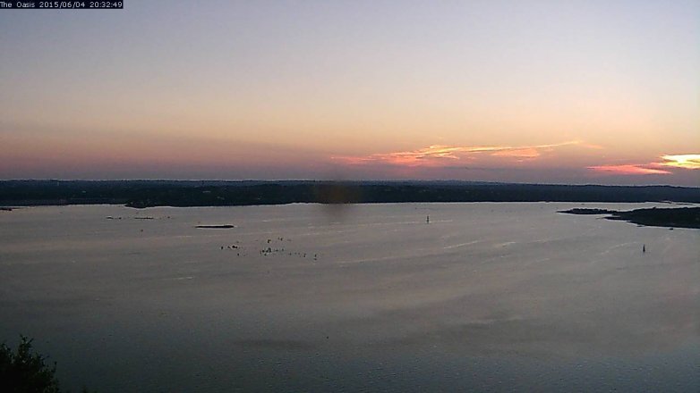 Lake Travis webcam, June 4, 2015 7:35 PM CT