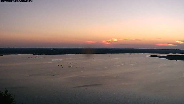 Lake Travis webcam, June 4, 2015 7:40 PM CT