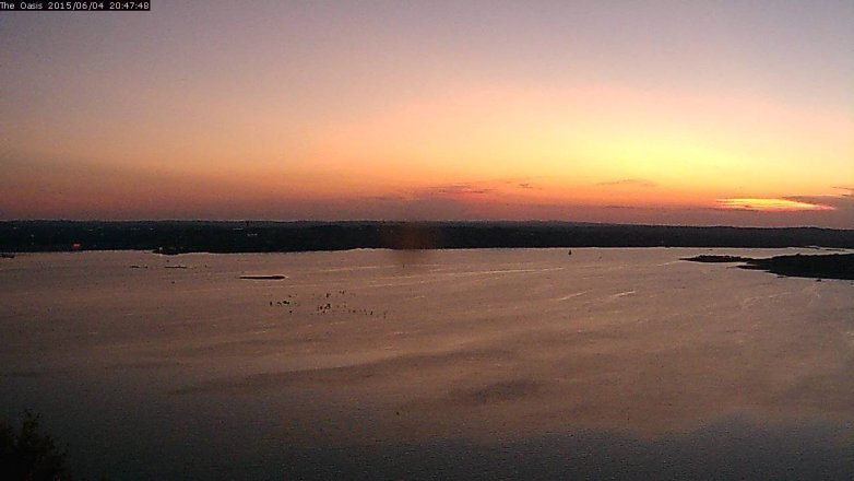 Lake Travis webcam, June 4, 2015 7:50 PM CT