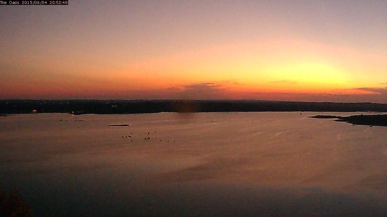 Lake Travis webcam, June 4, 2015 7:55 PM CT