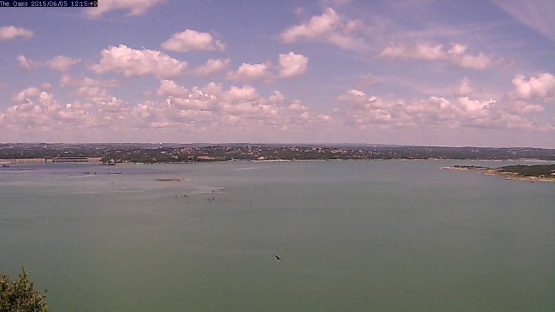 Lake Travis webcam, June 5, 2015 11:20 AM CT