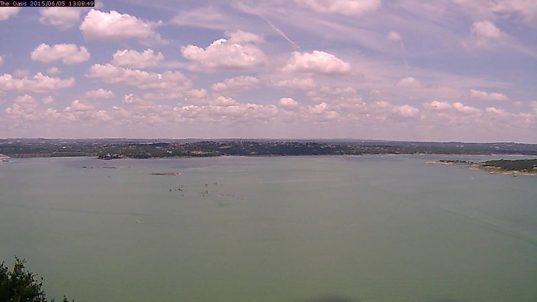 Lake Travis webcam, June 5, 2015 12:15 PM CT