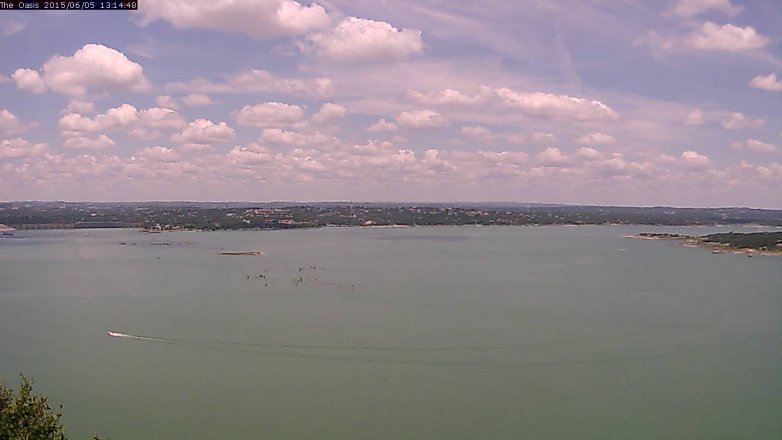 Lake Travis webcam, June 5, 2015 12:20 PM CT