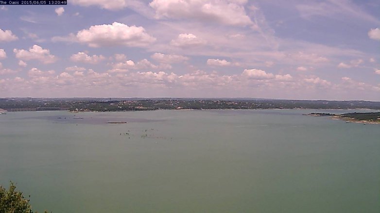Lake Travis webcam, June 5, 2015 12:25 PM CT