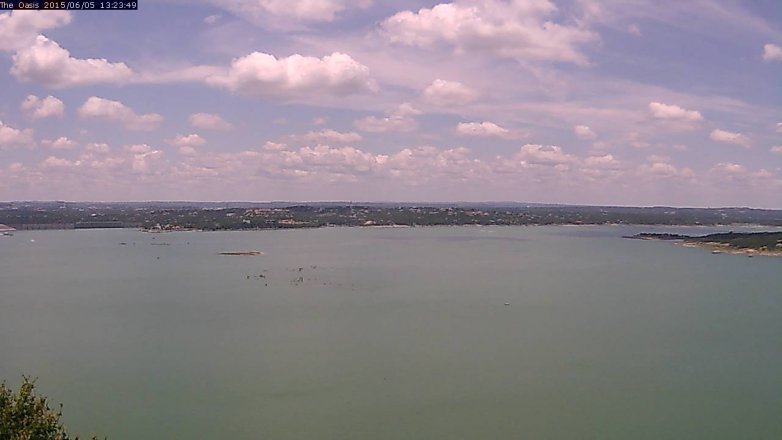Lake Travis webcam, June 5, 2015 12:30 PM CT